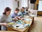 Мастер-класс  по ремонту книг  для библиотекарей города.