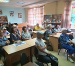 Беседа-выставка "Вещи Великой Отечественной войны" - мероприятие для ЦОПС в библиотеке