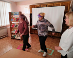 "Пусть осень жизни будет золотой" мероприятие в библиотеке для ОДП "Рябинушка"